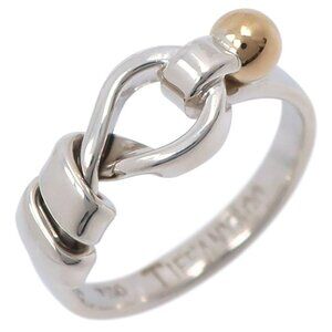 TIFFANY&Co. Hook & Eye Ring Silver925/K18 yellow gold #4.7(US Size) 2.6g Women